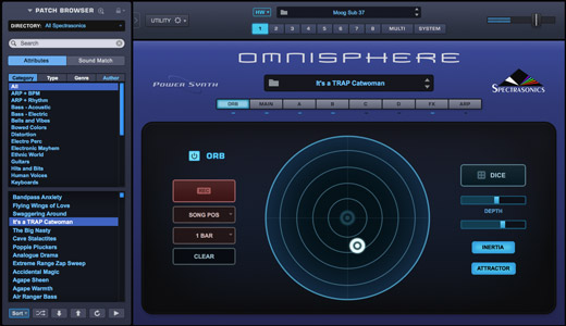 Spectrasonics Omnisphere 2.5 The Orb page